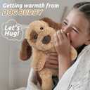 Dog Stuffed Animals, Microwavable Stuffed Animal Adorable Fluffy Puppy Plush for Warmth Comfort, Heatable Coolable Lavender Scent Dog Plush Toy, Cute Soft Puppy Plushies for Kids Boys Girls Adult Gift