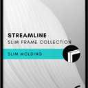 Americanflat 22x34 Poster Frame with Polished Plexiglass - Streamline Collection - Thin Border Picture Frame for Wall Display - Hanging Hardware Included - Black