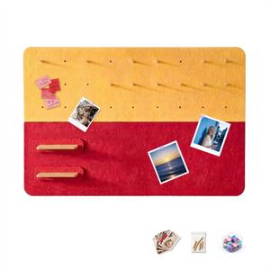 6 Pack Felt Bulletin Board, 11.8"x15.7" Self-Adhesive Tiles, Macaron, 11.81"x15.75"x0.31"-6pcs