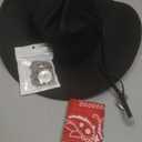 Classic Western Cowboy Hat for Men & Women, Felt Cowgirl Hat with Two Decorative Bands, ，Wide Brim， All-Season Wear