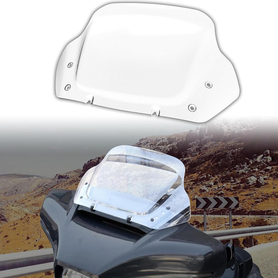 10" Windshield Kits for Harley Street Glide 24-25, Clear Wind Shield Windscreen Air Deflector for Harley Davidson Street Glide CVO FLHXSE 2023-2025 Accessory