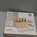 Montessori Toys for 3 Year Old Wooden Color Sorting Stacking Toys, Lacing Beads Montessori Wooden Beads Mastery Kit,Matching Shape Stacker Preschool Learning Toys for Toddler Gift