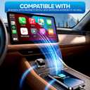 Wireless Apple CarPlay Adapter - Upgraded 2026 Android Auto Adapter Having (2.4GHz+5.8GHz) Connection - Supports Both iPhone (iOS 10+) Android (11+), 2-in-1 Wired to Wireless Plug and Play