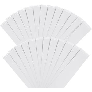 LazBlinds Vertical Blinds Replacement Slats - Room Darkening Fabric Slats for Sliding Doors & Windows, Easy-Cut Polyester, White Texture (82.5" x 3.5", 25 Pcs)