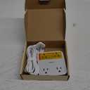 TESSAN Surge Protector Flat Extension Cord 5Ft, Flat Plug Power Strip with 4 Outlets 3 USB Ports (1 USB C), 900 Joules Protection, Multiple Wall Outlet Extender Suitable for Home Office Dorm, Grey