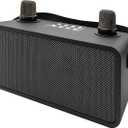 Karaoke Machine for Adults & Kids, Portable Bluetooth Speaker with 2 Wireless Karaoke Microphones, PA System with Echo Adjustment, Support Bass/FM/USB/TF for Home Party