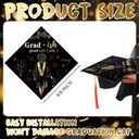 Dunzoom Grad Cap Topper Black Women She Did Graduation Cap Topper Class of 2026 DIY Decor Kit for Graduation Ceremony Motivational Inspirational Decor African Art