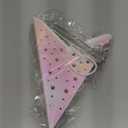 Mudder 19.7 Inch Christmas Star Paper Lantern 7 Pointed Christmas Window Lantern with 10 LED Light Strings Hanging Pendant Xmas Tree Ornaments for Holiday Decor Home(Classic,Holographic Rainbow)