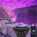 easeking Star Projector Galaxy Light Projector with Bluetooth Speaker, Multiple Colors Dynamic Projections Star Night Light Projector for Kids Adults Bedroom, Space Lights for Bedroom Decor Aesthetic, Black