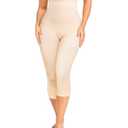 Irisnaya Women Seamless Shapewear Control Panties High Waist Trainer Tummy Butt Lifter Body Shaper Short Thighs Slimmer(X-Large, Beige)
