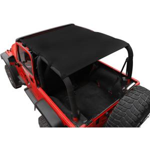 Extended Bikini Top for Jeep Wrangler TJ 1997-2006 Full Bikini Top UV Protection Sun Shade Cover Waterproof Front & Rear Passengers (Waterproof Oxford)