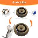 2 Pack Magic Organ Cat Scratcher Toys, Foldable & Reversible Accordion Kitty Toy with Bell Balls, Interactive Cardboard Scratching Board Scratcher Pad for Indoor Cats