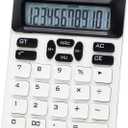 OFFIDIX 12 Digits Calculator Desktop Large LCD Display and Big Buttons,Solar Standard Function Calculator for Office School Home