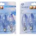 GE Reveal Light Bulb Soft White 60 W 455 Lumen E12 Candelabra Base 8 Bulbs