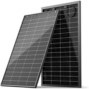 HQST N-Type 16BB 200 Watt Bifacial Solar Panel, Compact & Lightweight Solar Panels with 30 Years Lifespan, up to 25.4% Efficiency, IP65 for RV, Van, Trailer, Marine, Rooftop, Farm, Off Grid