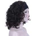 Lydell 12" Super Curly Wigs Chestnut Brown Synthetic Headband Wigs (Chestnut Brown)