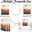 White 8.5x11 Picture Frame Set of 3, High Transparent Frame for 8.5 By 11 Photo Collage Canvas Poster Size Wall Mount and Tabletop Horizontally Vertically (White, 8.5 x 11 inches)
