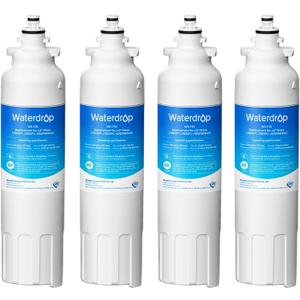 Waterdrop ADQ73613401 Refrigerator Water Filter, Replacement for LG LT800P, ADQ73613408, ADQ75795104, ADQ73613402, Kenmore 9490, 46-9490, LSXS26326S, LMXC23746S, LSXS26366S, WD-F20, Pack of 4