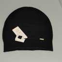 100% Wool Slouchy Beanie, Warm Beanie Hats for Women Breathable Knitting Skull Beanies Cap for Spring Fall Winter (sparkle Black)