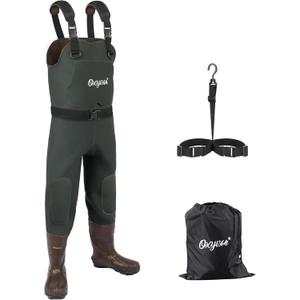 OXYVAN Duck Hunting Waders with 200G Rubber Boots Insulated,Neoprene Fishing Chest Waders for Men & Women (9)