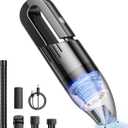 Handheld Car Vacuum Portable Cordless, Dust Buster Rechargeable High Power Suction, Mini Hand Held Vacuum Cleaner with Washable HEPA Filter, Multi-Nozzles, Lightweight Hand Vacuum for Car Home Office