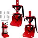 Fire Extinguisher Wall Mount Bracket for 20LB ABC, 10-15LB CO2 (2PCS,Red)