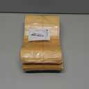 Moretoes 120 Pcs Resealable Bags, 5.9x8.6 Inches Kraft Bags with Window, Brown Ziplock Coffee Pouches for Home or Business