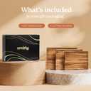 SMIRLY Wood Cutting Board, Bamboo Cutting Board Set, Chopping Board and Wooden Cutting Boards for Kitchen, Small Wood Cutting Board and butcher block (Acacia Wood, 3 Pack)