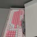 AULA 99 Key Keyboard, Wireless Gaming Keyboard Bluetooth Computer Keyboards Creamy Cute with Number Pad RGB Backlit Tri-Mode BT/2.4GHz/USB-C - Pink