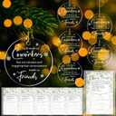 Wonderjune 20 Set Acrylic Christmas Coworker Gifts 2025 Funny Coworker Ornaments Co Workers Ideas for Women Men Work Bestie Work Friend, A Job Made Us Coworkers for Staff Colleagues Xmas Decoration