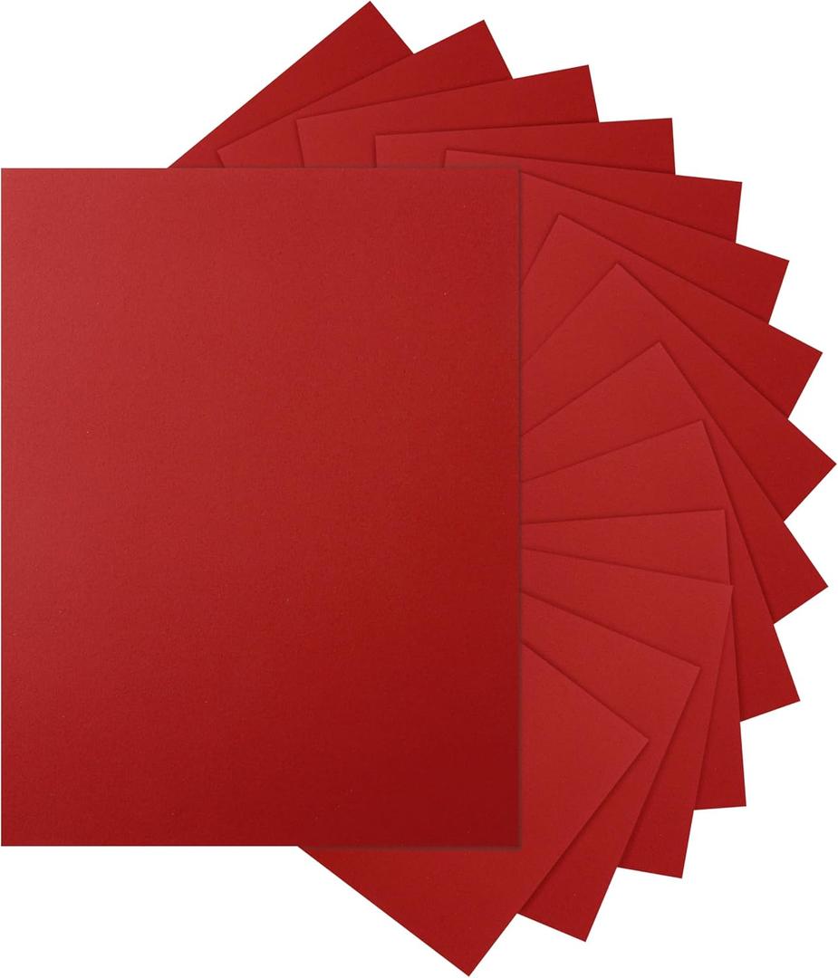 Silunkia 100 Sheets Christmas Red Cardstock 8.5 x 11 Scrapbooking Paper, 200gsm/75lb Premium Dark Red Paper Card Stock for DIY Cards Making, Crafting, Party Decors, Wedding Invitations