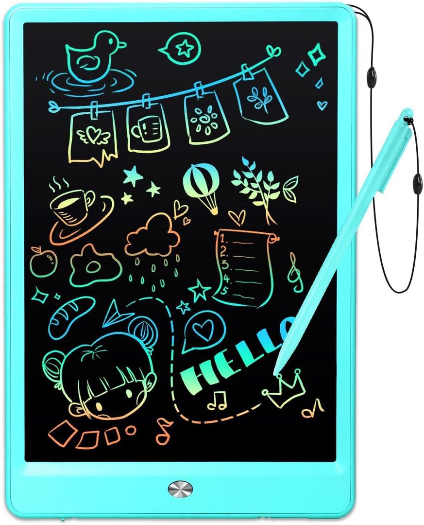 EooCoo Toddler Boy Toys, Kids Gifts, 10 Inch LCD Writing Tablet, Drawing Pad, No Mess Coloring Books for Kids, Travel Games, Gifts for Boys 4-6, Educational Toys for 3 4 5 6 7 Years Old Boys and Girls