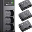 FirstPower NP-FZ100 Battery 3-Pack and Triple Slot Charger for Sony FX3, FX30, A7 III, A7 IV, A7C, A9, A6600, A6700, ZV-E1, ZV-E10 II, A7R3, A7S III/A7S3, A7R III, A7R IV, A7R V Camera