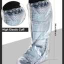 50 Pcs Waterproof Leg Cast Cover for Shower 19.69 Inch Watertight Cast Protector Non Slip Bath Shower Wound Covers Anti Static Half Boot Bag for Broken Foot Ankle Knee Toe Sleeve Wrap