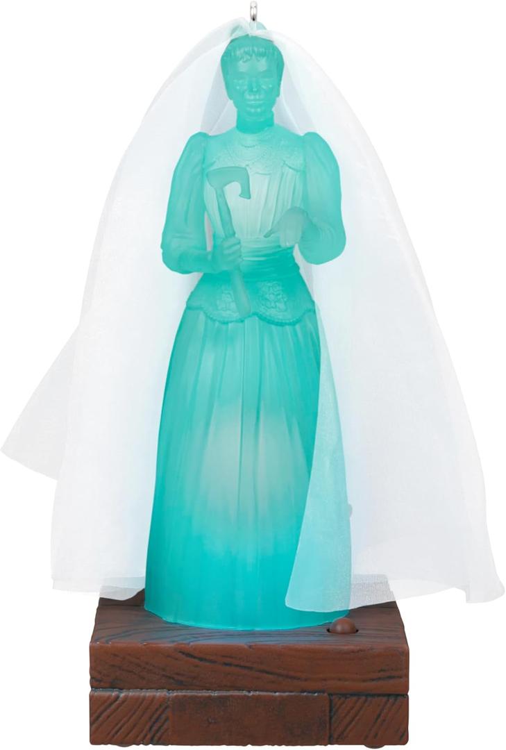 Hallmark Keepsake Christmas Ornament, Disney The Haunted Mansion Collection Constance Hatchaway With Light and Sound, Gifts for Disney Fans