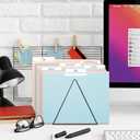 2 x 18 Pack Colored File Folders,1/3-Cut Tab,Letter Size,Durable Paper Folders,Office Supplies(4281U)