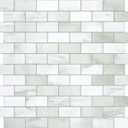 10-Sheet Subway Peel and Stick Backsplash Tile, 11.3" x 10.8" Emerald Green Stone Composite Marble Looks Self Adhesive Waterproof Wall Tile, Stick on Tiles for Kitchen Bathroom Shower Fireplace