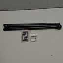 KXLife 2 Pack Small Curtain Rod 18-30 Inch, 1/2" Diameter, Cafe Door Curtain Window Rod, Adjustable Drapery Rods with Brackets (Black)