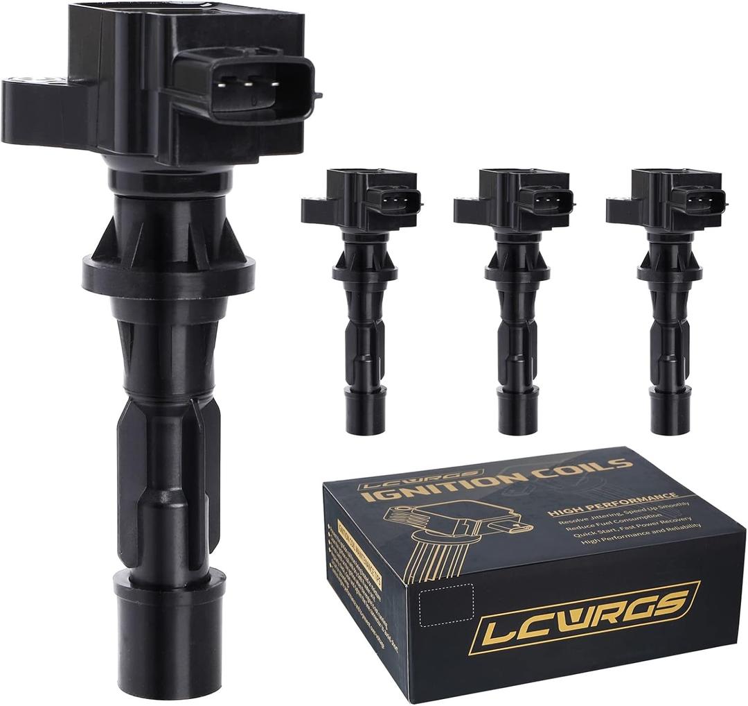 Set of 4 Ignition Coils Fits for Mazda 3 CX-7 CX7 Mazda 6 MX-5 2006 2007 2008 2009 2010 2011 2012 2013 Coil Packs 2.0 2.5 L4 Replaces C1683 UF540 L3G218100A