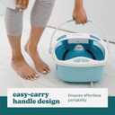 HoMedics Shower Bliss Foot Spa, Shower Massage Water Jets, Pedicure Center with 3 attachments, Toe-Touch Control, FB-625H