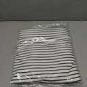 Tankaneo Womens Pajama Sets Striped 2 Piece Lounge Sets Short Sleeve Oversized T Shirts Drawstring Shorts Matching Set (XL)
