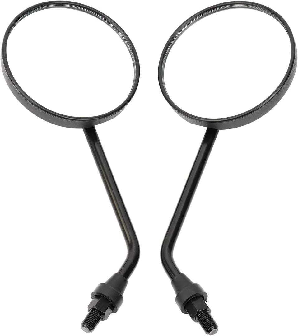 Road Passion 10mm Universal Motorcycle Rearview Mirror Replacement for Honda Suzuki Yamaha Kawasaki Harley most brands of motorcycles with a 7/8"handlebar Motorcycle Side Mirror 3.94 inches