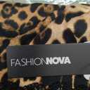 Fiona off shoulder leopard Capri set brown/combo 3X