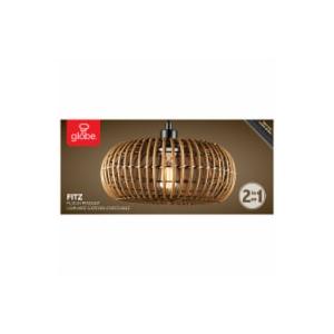 Di Globe 2in1 Rattan Pendant