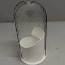 QIYVLOS Toothbrush Holders with Sliding Lid, Rotating 3 Slots Bathroom Organizer Countertop, Tooth Brush Toothpaste Holder Bathroom Counter Stand Caddy for Vanity Makeup Brushes Holder (White)