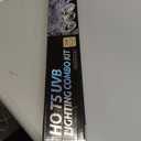 REPTI ZOO 39W Reptile T5 HO UVB Lighting Combo Kit, 34" Light Fixture Reptile Terrarium Hood, with Detachable Curved Reflector and 5.0 UVB T5 Lamp Bulb, ETL certificated