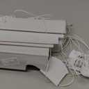 Cordless Light Filtering Mini Blind - 24 Inch Width, 72 Inch Length, 1" Slat Size - Pearl White - Cordless GII Morningstar Horizontal Windows Blinds for Interior by Achim Home Decor