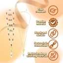 2 x 2PCS Lanyards for ID Badges, Retractable Teacher Lanyard Set with 2 Waterproof ID Badge Holders, Wooden Beaded Lanyard for Women Keys Id Badges Cruise Ship Cards