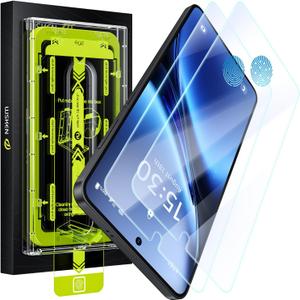 2 x WSKEN for Samsung Galaxy S25 Edge Screen Protector - [Fingerprint Unlock Support] Case Friendly Auto Dust Removal Shatterproof Bubble Free HD Tempered Glass Film for Galaxy S25 Edge,2 PCS (Clarity)