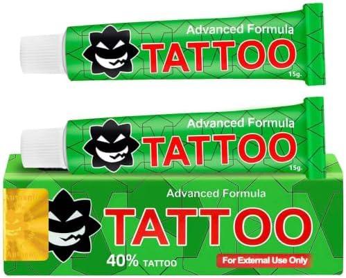SKLO Tatto Cream, Intense Moisturizing with Shea Butter & Coconut Oil, Nourishing & Long Lasting Tatto Aftercare Cream, Fragrance-Free, Non-Greasy